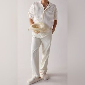 BDG 100% Cotton Straight Fit Classic Utility Chino Pants‎ Cream Men's 32x32 EUC